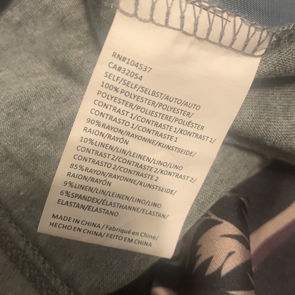 Anthropologie TINY Abstract/Floral Print Long Sleeve Blouson Waist Size XS - Picture 4 of 4